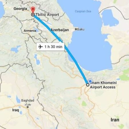 پرواز پرواز تهران به تفلیس